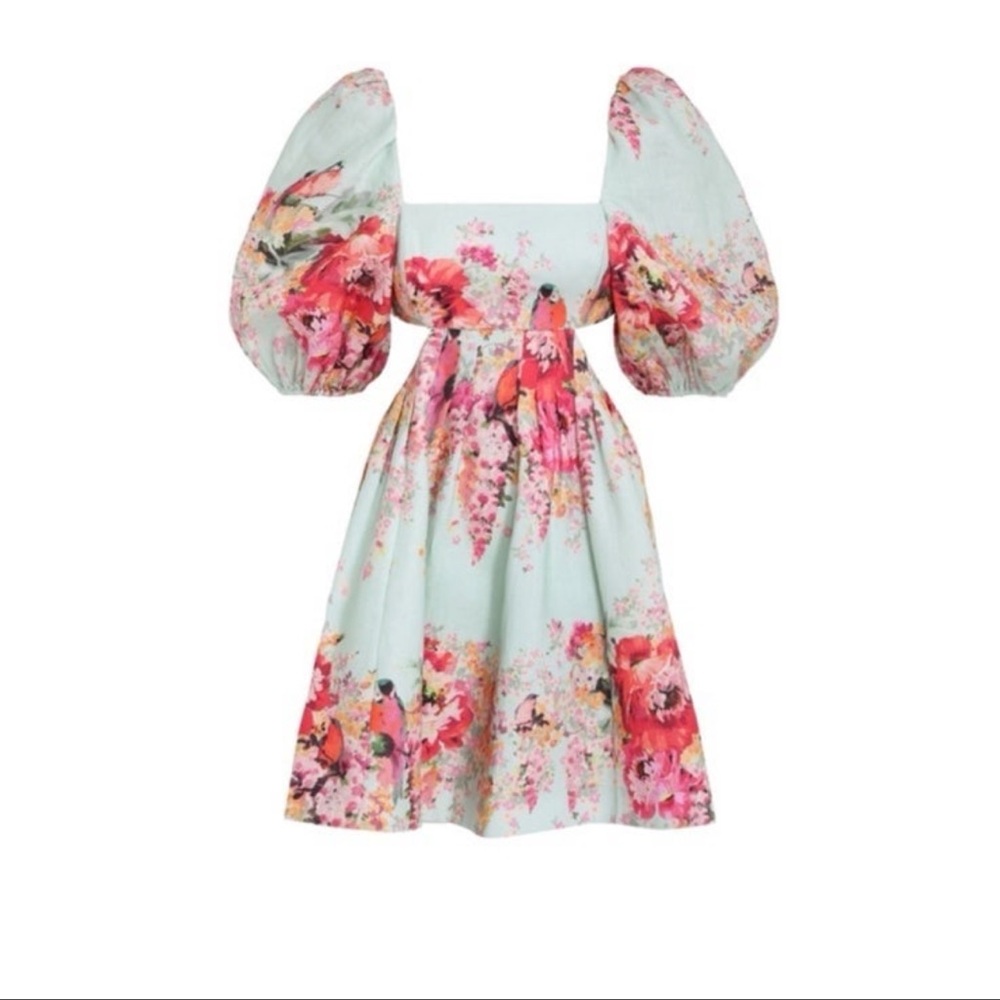 NWT Zimmermann Mae Cut Mini Dress